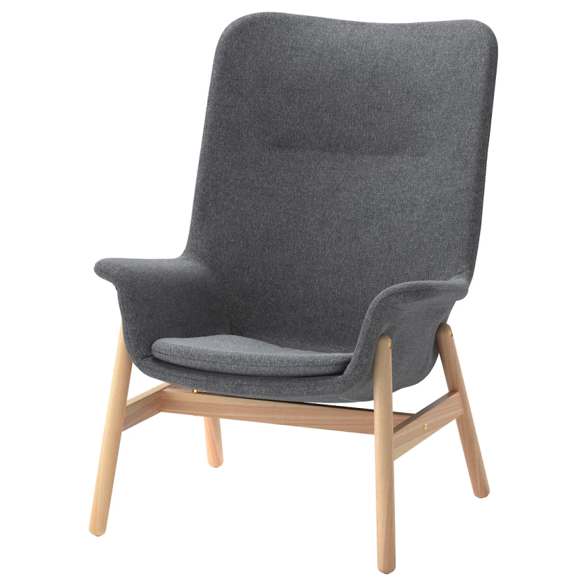 VEDBO Fauteuil haut, Gunnared gris foncé - IKEA