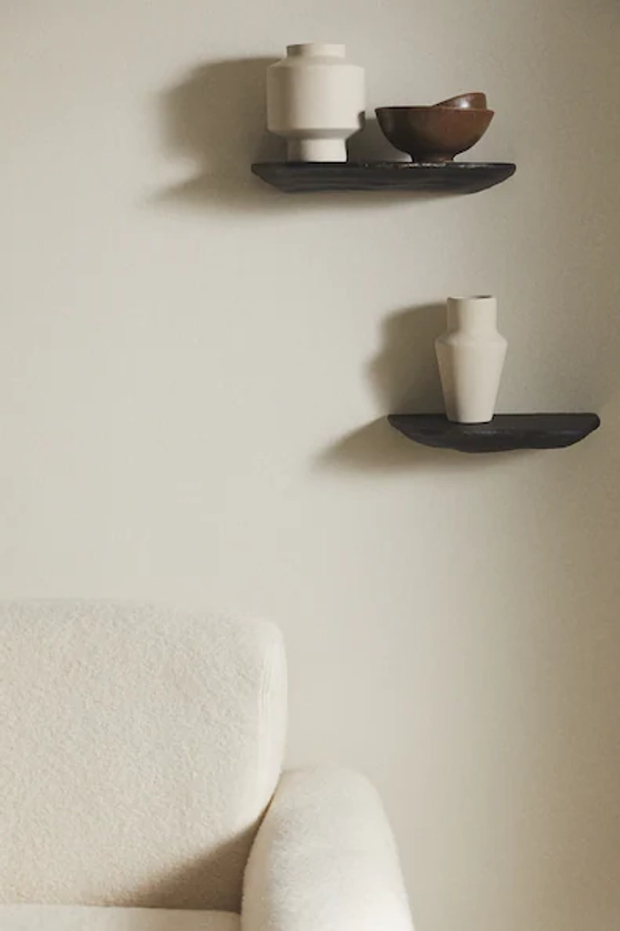 2-pack metal wall shelves