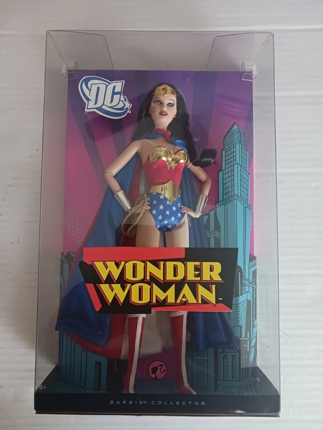 Wonder Woman Barbie Doll 2008 - DC - N0393 Mattel New Sealed