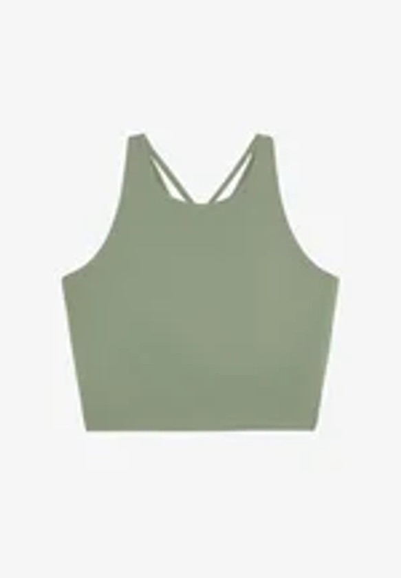 OYSHO COMFORTLUX STRAP TANK - Brassières de sport à maintien normal - light green/vert clair - ZALANDO.FR