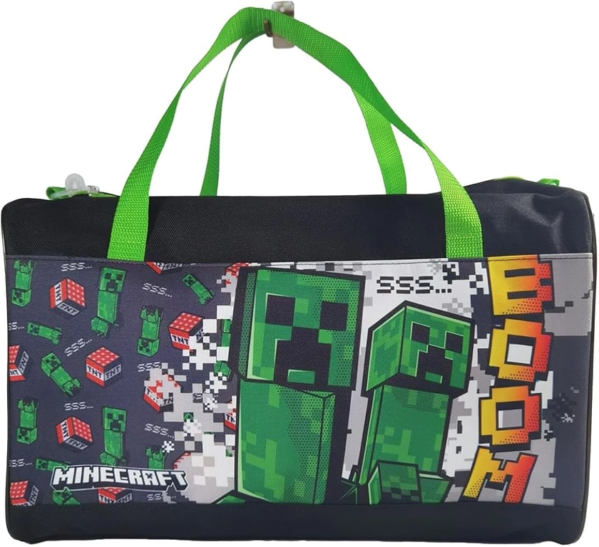 Minecraft Creeper Boom Kids Duffle Bag