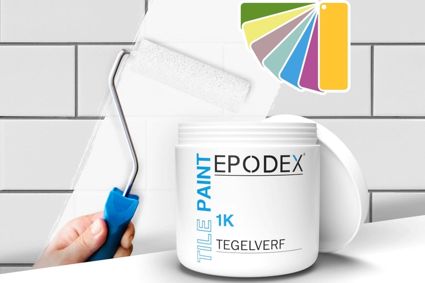 Tegelverf 1K | Alle kleuren - EPODEX - Nederland