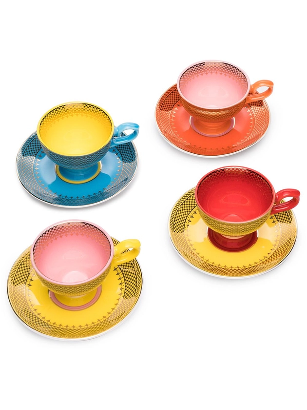 POLSPOTTEN Grandma Espresso Cups (set Of 4) | Orange | FARFETCH