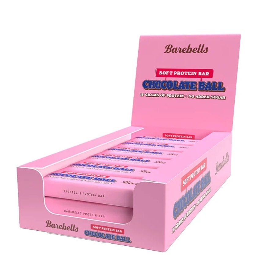 Köp 12 x Barebells Soft Bar, 55 g, Chocolate Ball - Gymgrossisten.com