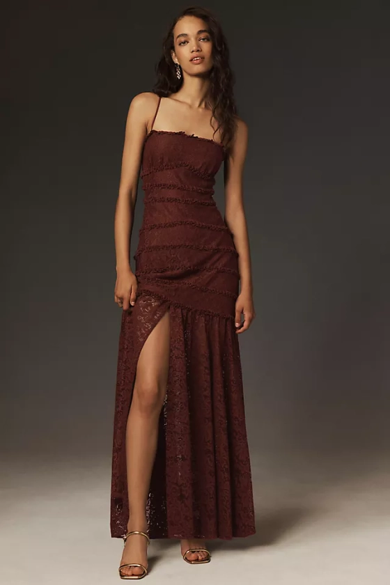 BHLDN Zoe Stretch Lace Midi Dress