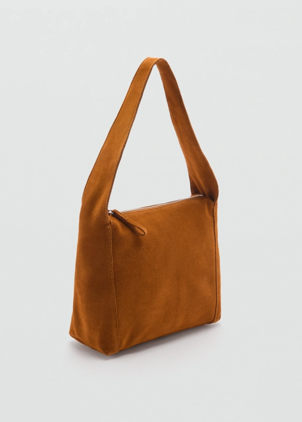 Suede shoulder bag - Women | MANGO USA