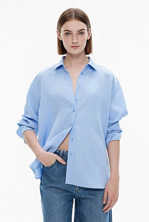 Relaxed Button Through Shirt