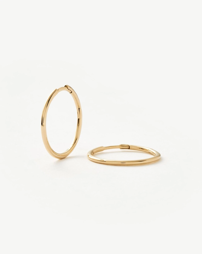 Fine Classic Medium Hoop Earrings Earrings