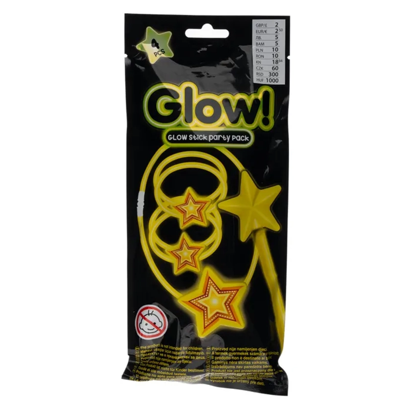 Fluorescent Glow Sticks Party Pack - Yellow