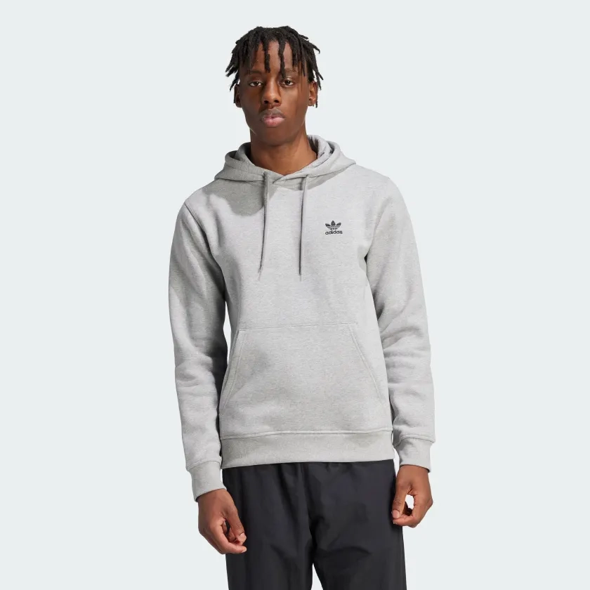 adidas Trefoil Essentials Hoodie - Grey | Free Shipping with adiClub | adidas US