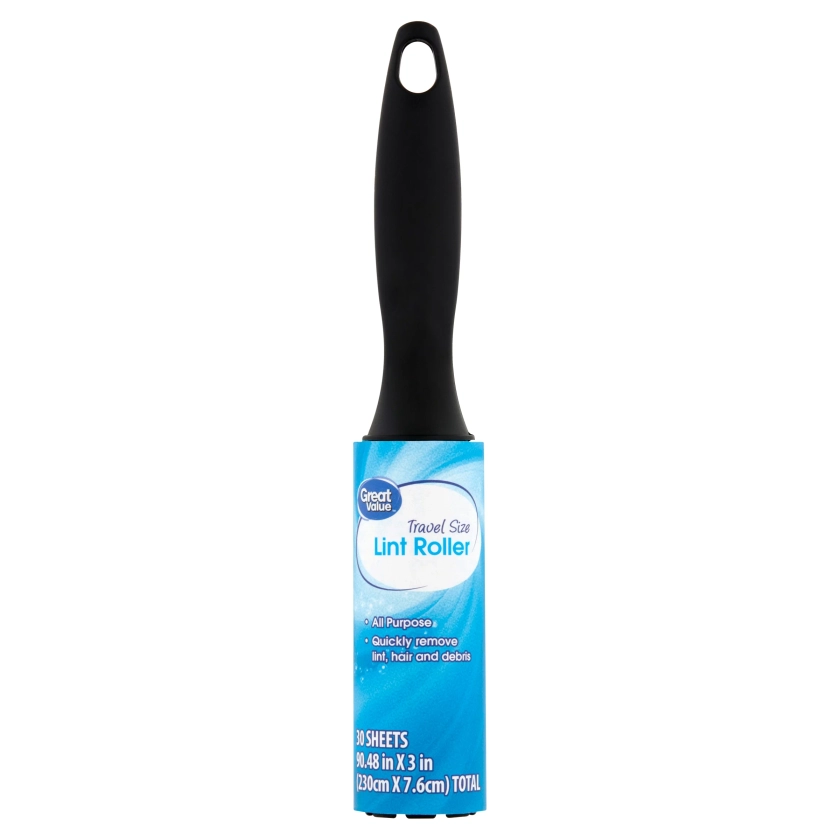 Great Value All Purpose Travel Size Lint Roller, 30 Sheets - Walmart.com