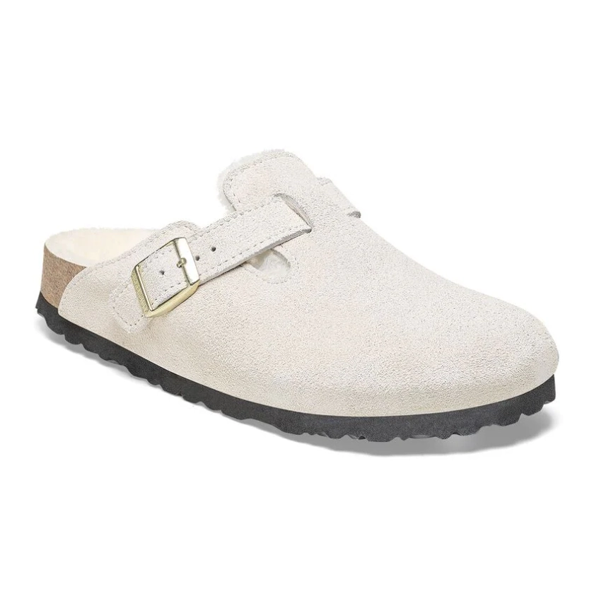 Boston Shearling Suede Leather Stone Coin | BIRKENSTOCK