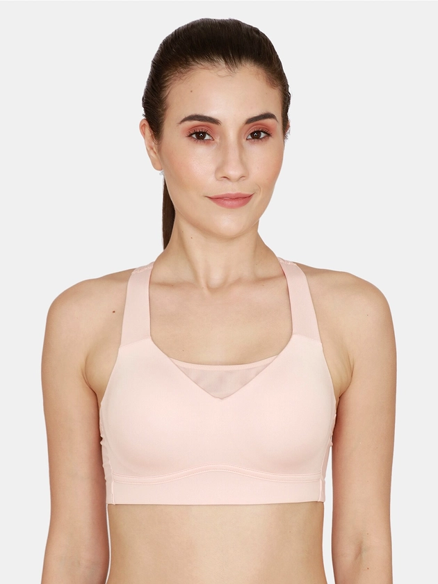 Zelocity by Zivame Full Coverage Heavily Padded Sports Bra With All Day Comfort