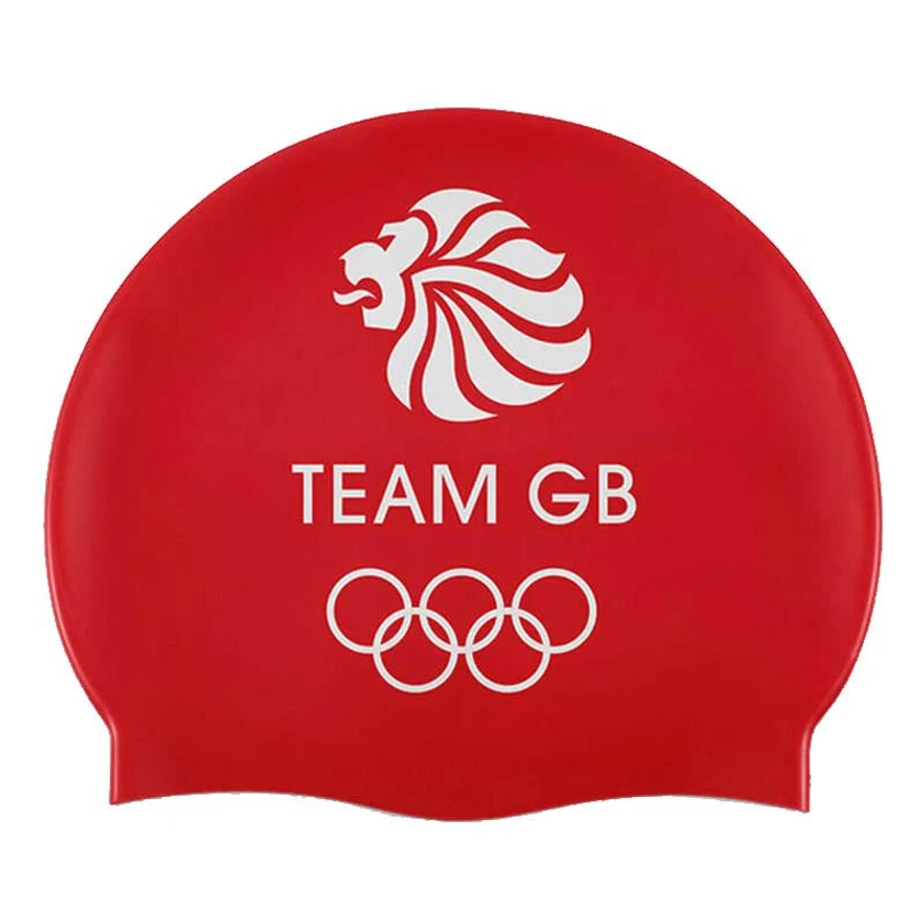 Team GB Silicone Swim Cap - Red