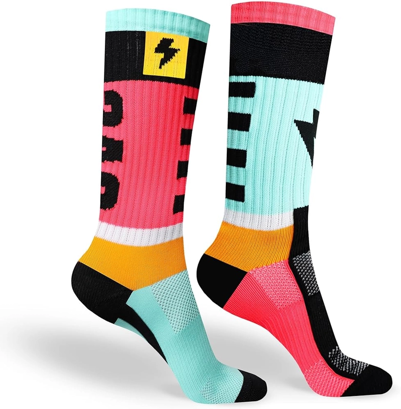 Chaussettes Techniques de Sport pour Homme et Femme - Chaussettes Longues sans Coutures idéales pour Cyclisme, Running, Padel, Basketball et Sports en général - Inshock Barcelona