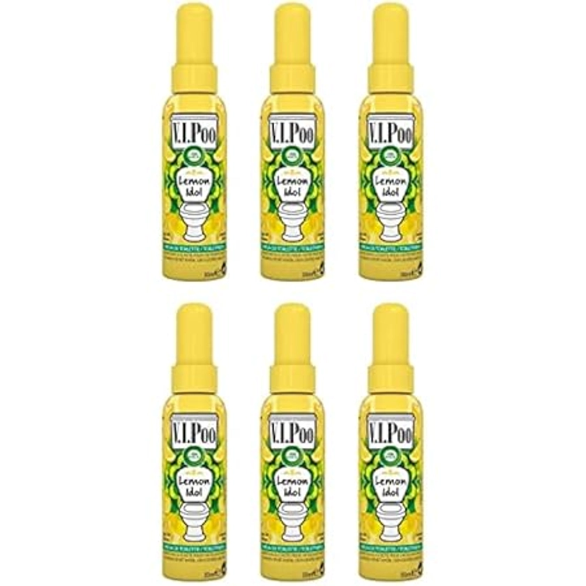 Air Wick Désodorisant WC Spray V.I.Poo Anti Odeur Parfum Lemon Idol- Désodorisant 55 ml