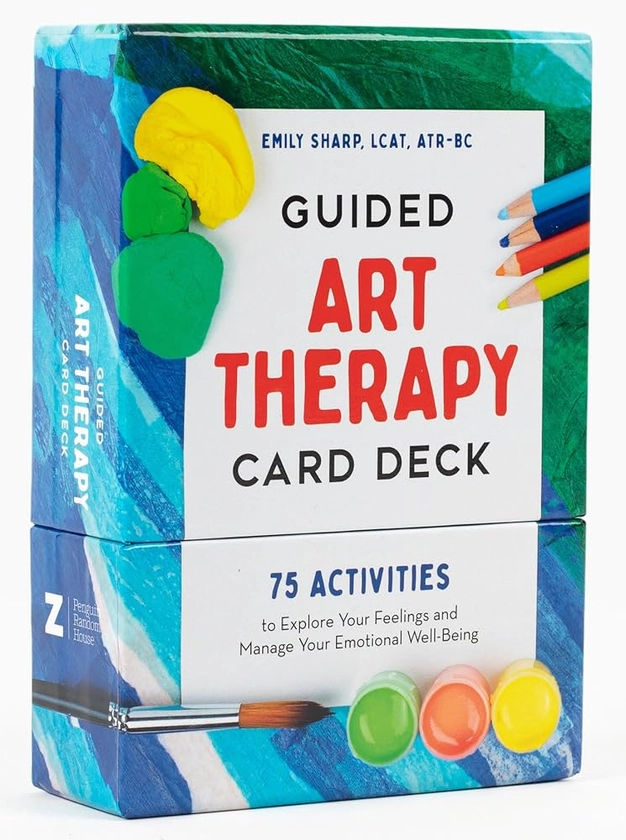 Guided Art Therapy Card Deck: 75 Activities to Explore Your Feelings and Manage Your Emotional Well-Being - 75 cards