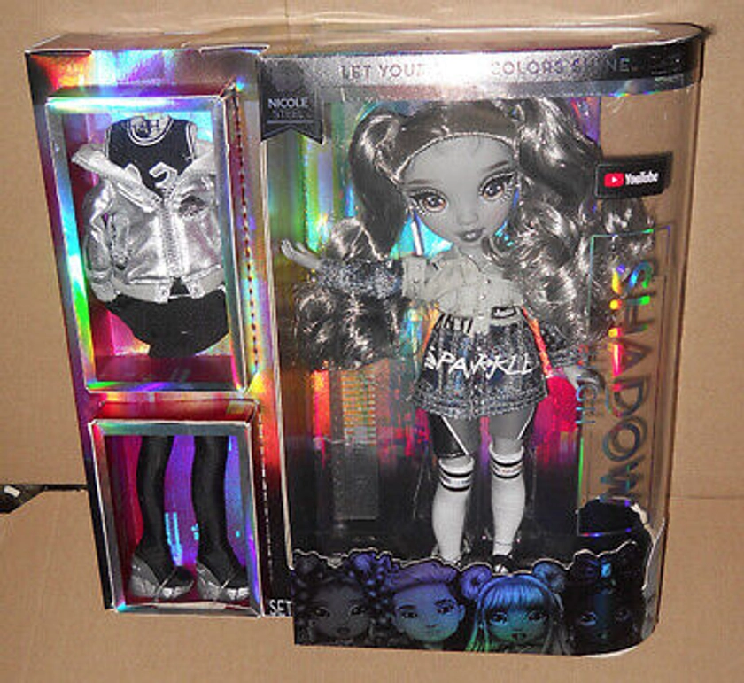 Shadow High / Rainbow High: Nicole Steel Fashion Doll with Accessories, NIB