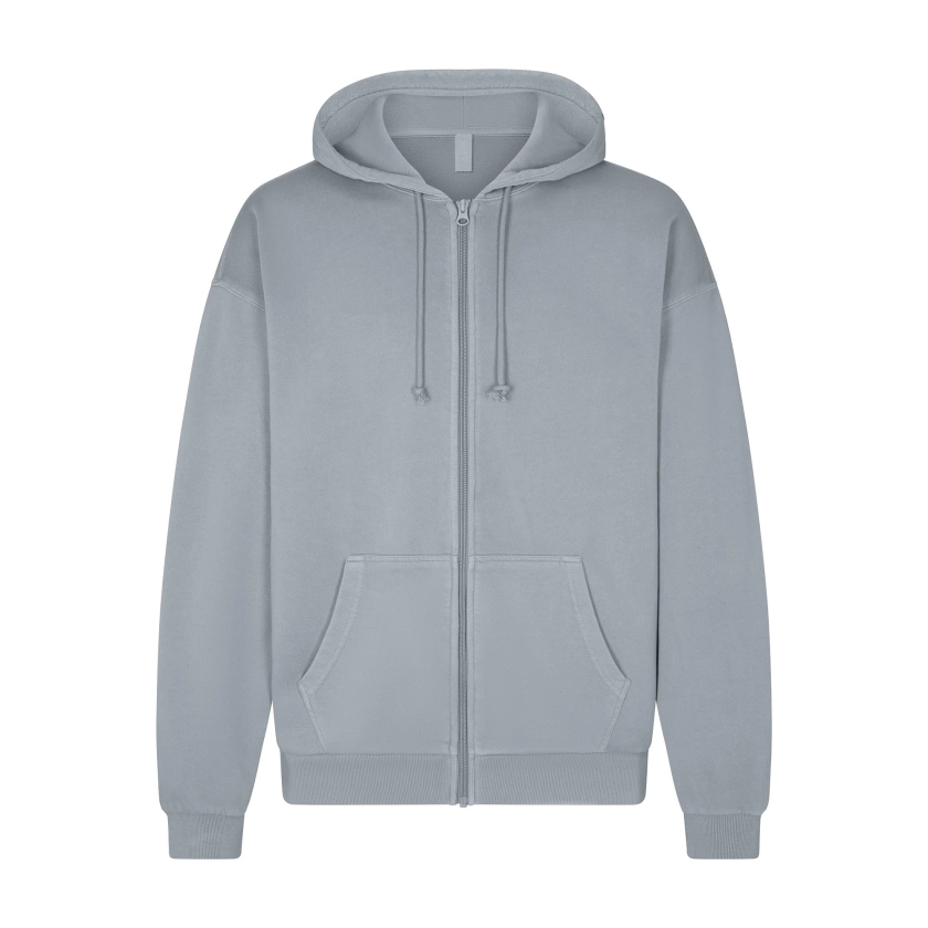 TERRY MENS RELAXED ZIP UP HOODIE | PACIFIC