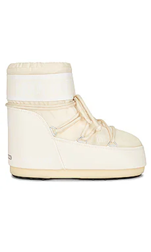 MOON BOOT Icon Low Nylon Boot in Cream from Revolve.com