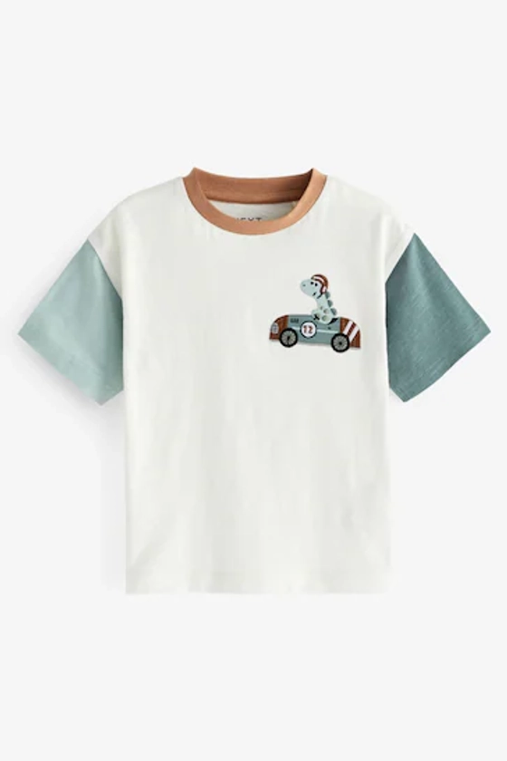 Buy Multi Appliqué Character Short Sleeve T-Shirt (3mths-7yrs) from the Next UK online shop