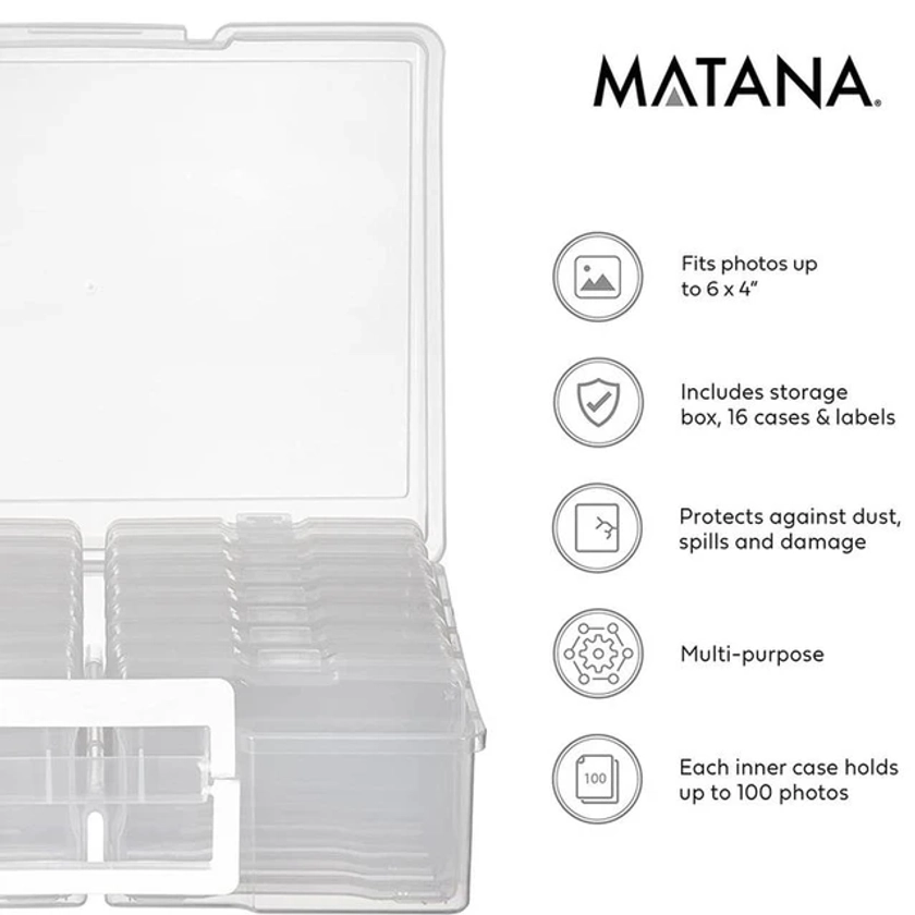 Boîtes de rangement transparentes pour photos de 4x6 amaran, étui de rangement pour cartes, gestion d'autocollants et de timbres - AliExpress 15