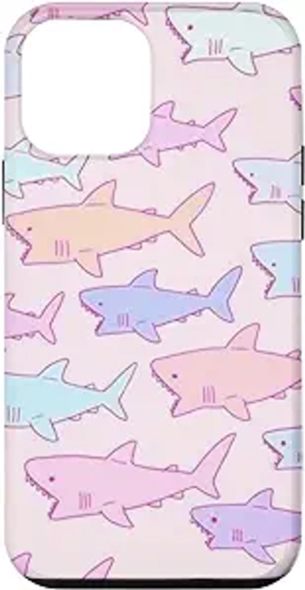 iPhone 12 mini Cute Shark Indie Pastel Aesthetic Trendy Soft Pink Preppy Case