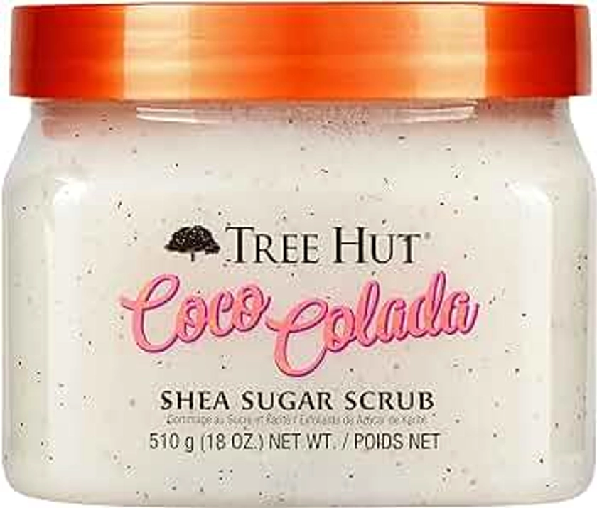 Tree Hut Coco Colada Shea Sugar Scrub, 18 oz, Ultra Hydrating and Exfoliating Scrub for Nourishing Essential Body Care