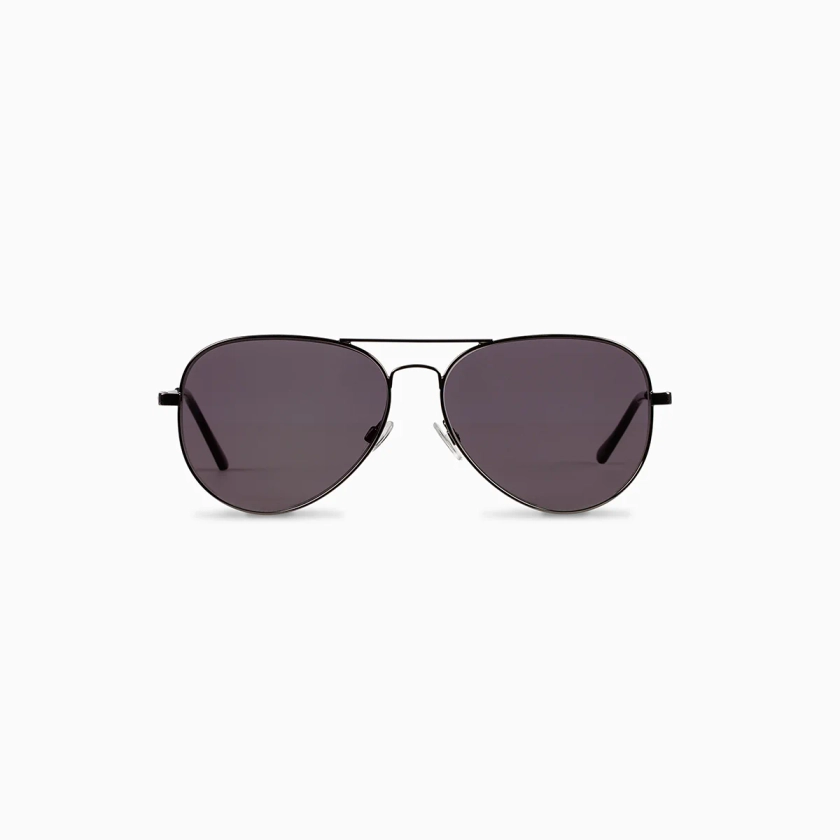 Black, Silver + Gunmetal Aviator Sunglasses | Eyewear | Uncommon James