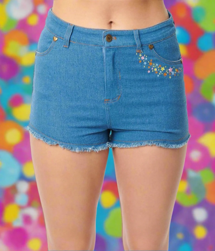 Care Bears x Unique Vintage Funshine Denim Shorts