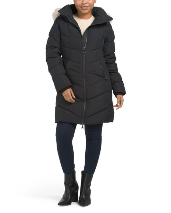 January Down Fill Faux Fur Trim Puffer Coat | Coats & Jackets | T.J.Maxx