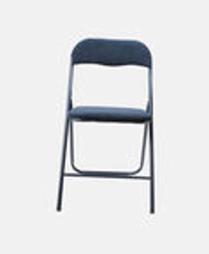 Ribcord Metal Frame Folding Chair