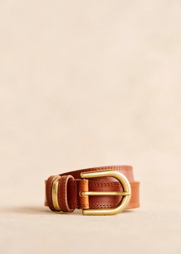 Taylor Belt - Natural heritage - Vegetable-tanned smooth cowhide leather - Sézane