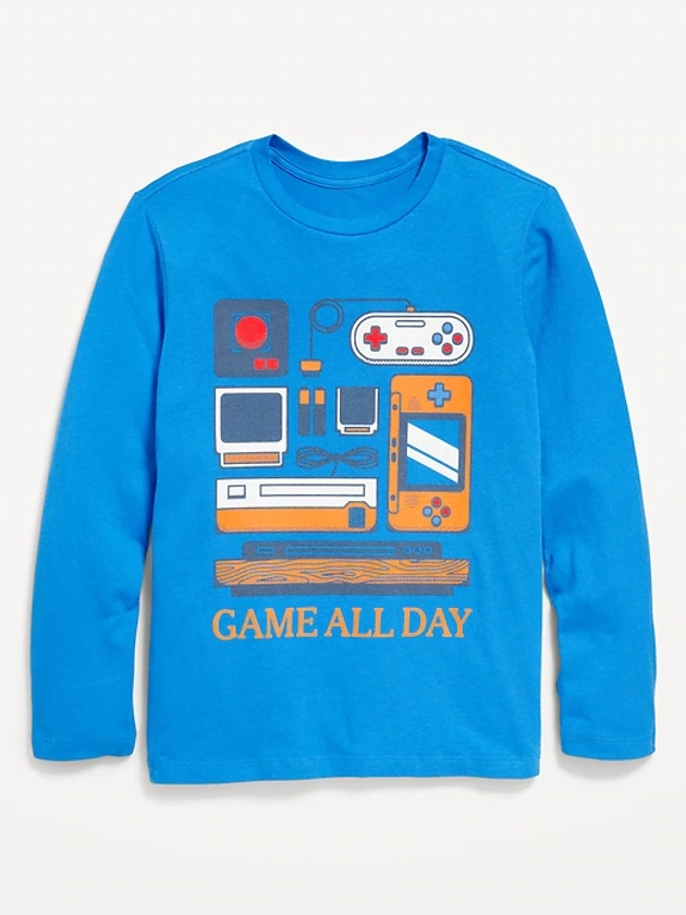 Long-Sleeve Graphic T-Shirt for Boys