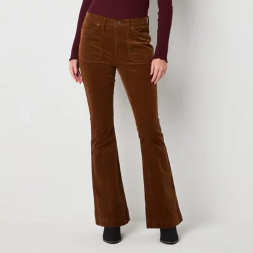 a.n.a Womens High Rise Flare Corduroy Pant - JCPenney