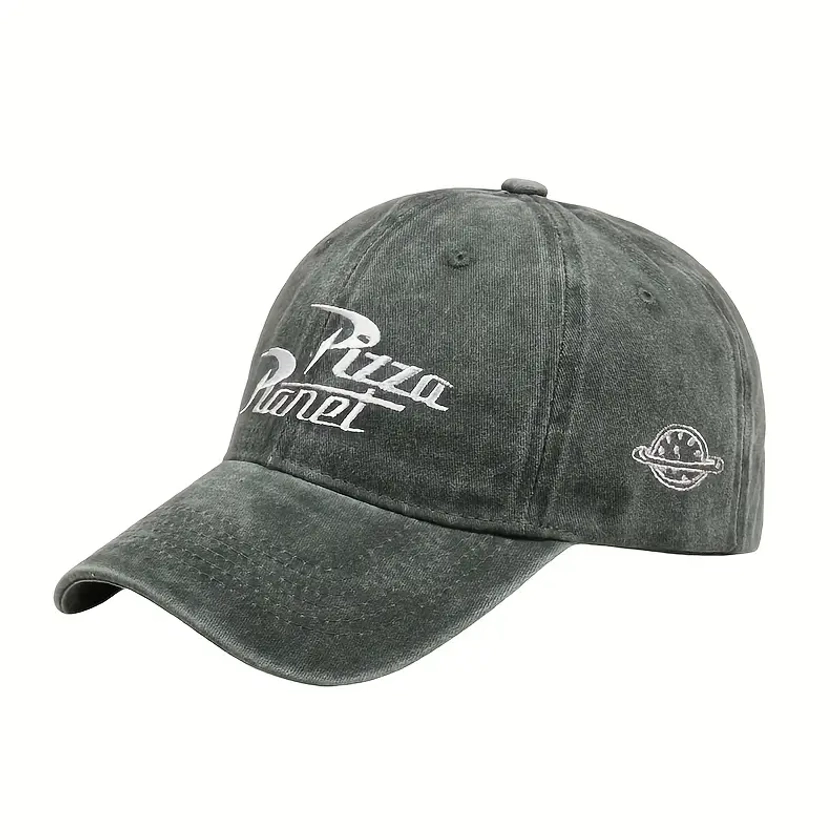 Stylish Pizza Baseball Cap Embroidered Dad Hat Pizza Cotton - Temu United Kingdom