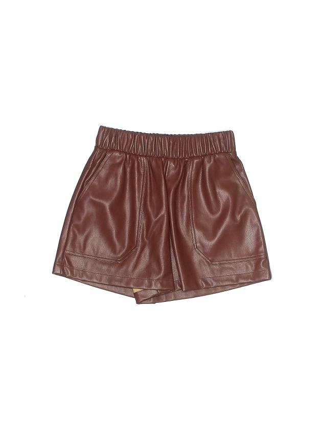 Faux Leather Shorts