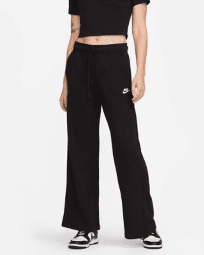 Nike Sportswear Club Fleece Women's Mid-Rise Wide-Leg Sweatpants