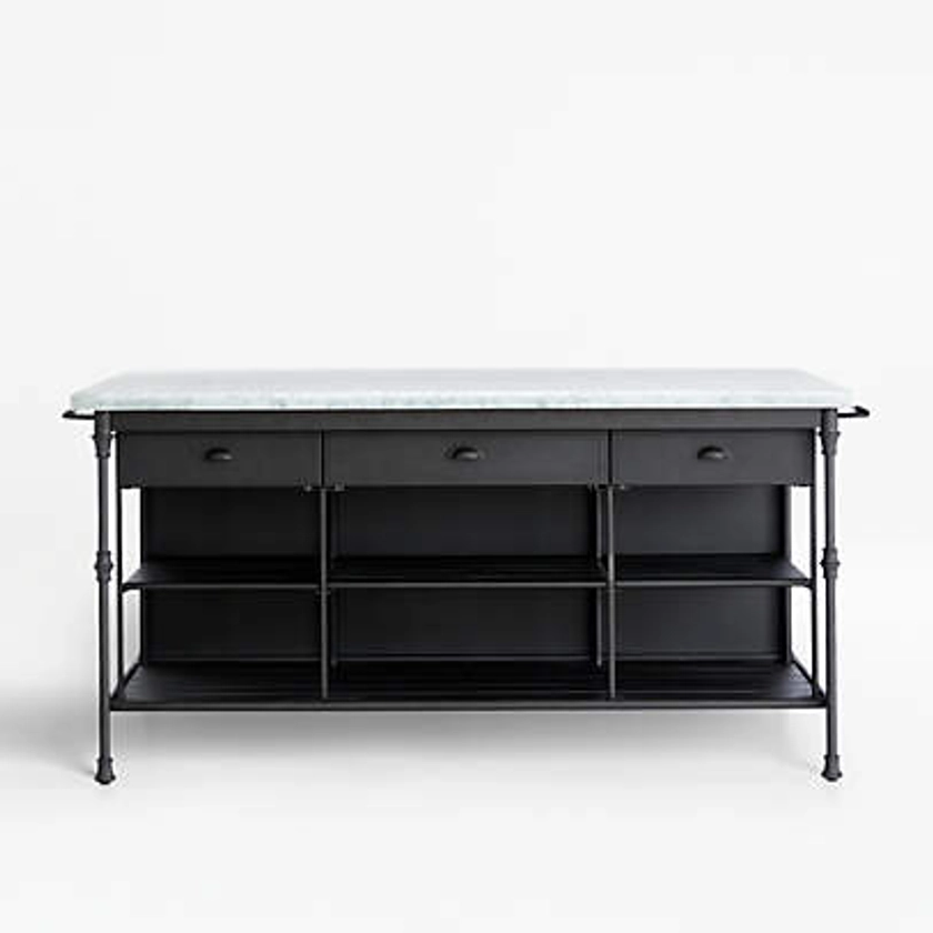 French Kitchen 72" Large Kitchen Island + Reviews | Crate & Barrel