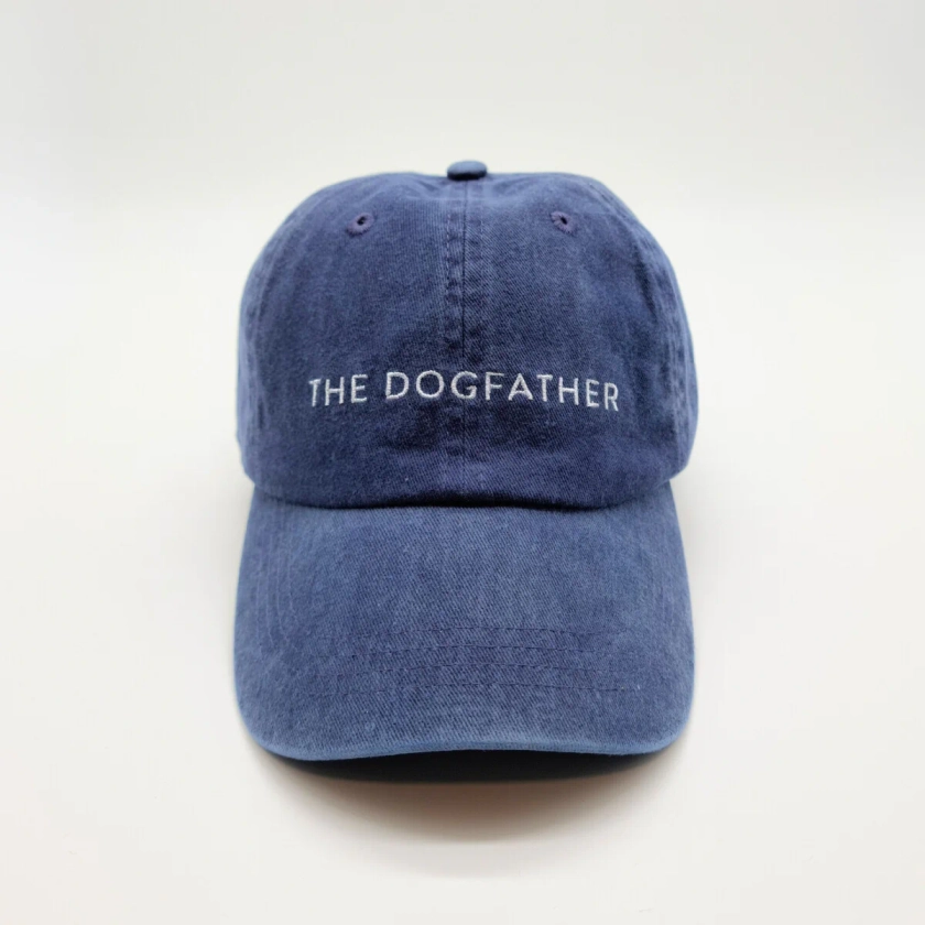 Pawsome Dark Blue Denim Cap - "The Dogfather" | Collar of Sweden