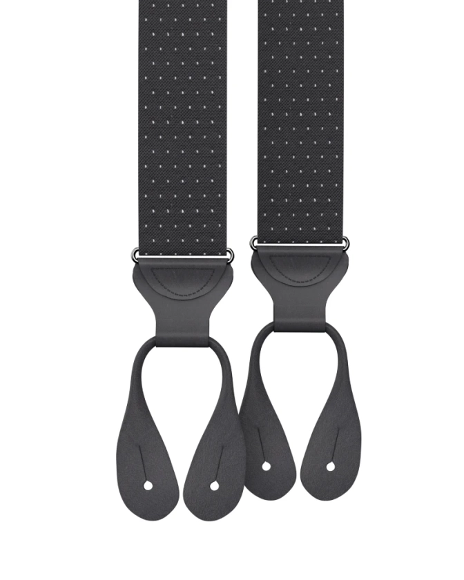 Jackson Dot Black Suspenders
