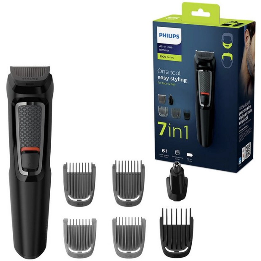 Buy Philips 7 in 1 Beard Trimmer and Hair Clipper Kit MG3720/33 | Beard and stubble trimmers | Argos