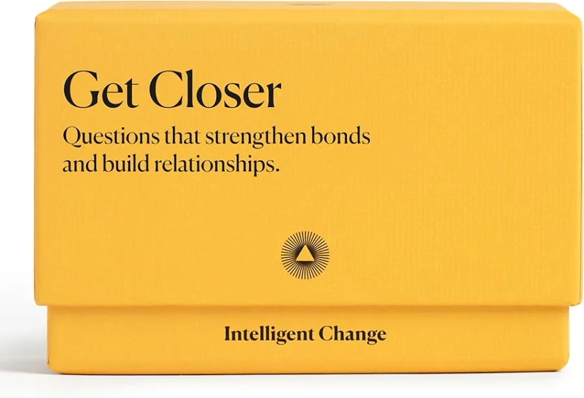 Intelligent Change Get Closer Social Bonding Card Game, Conversation Starters with Fun Questions & Activities, Talking Games for Adults, Icebreaker Game with 100 Question Cards