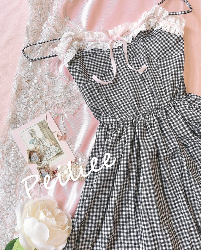 Ballet Dream Babydoll Ballerina gingham dress | Peiliee Shop