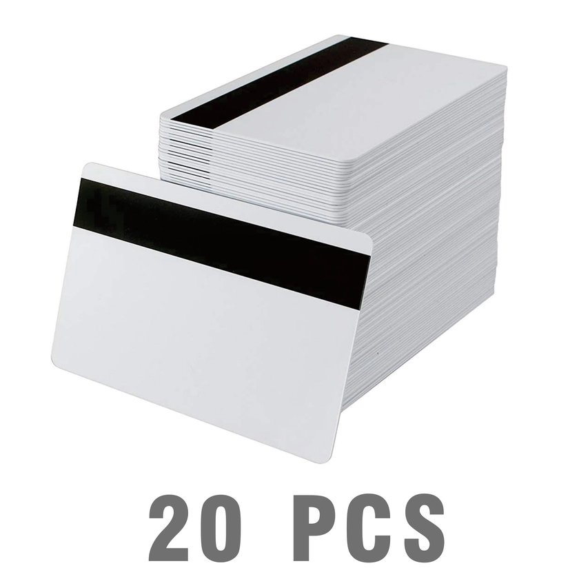 Premium Witte PVC-kaarten Met Magneetstrip Van 2,54/5,08 Cm - CR80 30Mil Blanco PVC-plastic Credit/cadeau/foto-ID-badgekaart - Afdrukbaar Voor Kaart-ID-printers, Voor De Meeste Foto-ID-kaartprinters