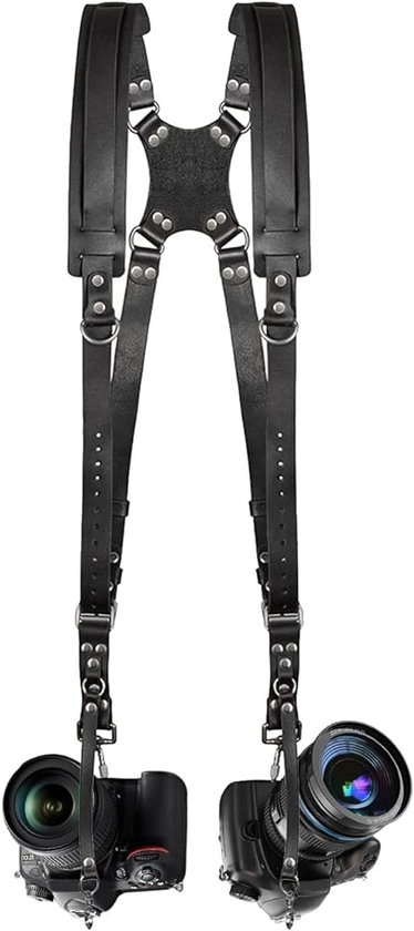 Double Camera Harness, Adjustable Camera Straps for Photographers, Dual Camera Strap Accessories for 2 Cameras