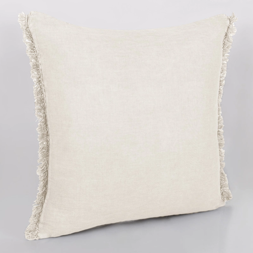 Coussin 'Toscane' écru coton lavé ecru 45x45cm - L'Incroyable