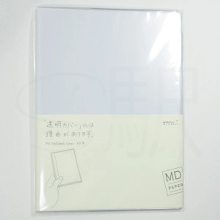 Designphil MIDORI MD A5-Size Notebook Clear Cover with Pen Holder [49360-006]