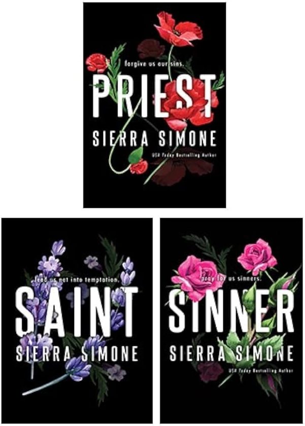 Priest Series 3 Books Collection Set By Sierra Simone(Priest, Sinner, Saint)