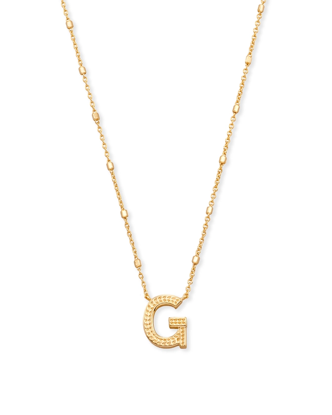 Letter G Pendant Necklace in Gold | Kendra Scott